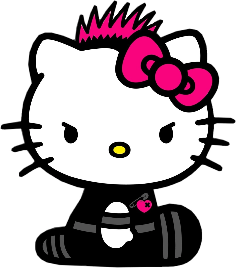 Hình cute siêu dễ thương kitty tô màu miễn phí