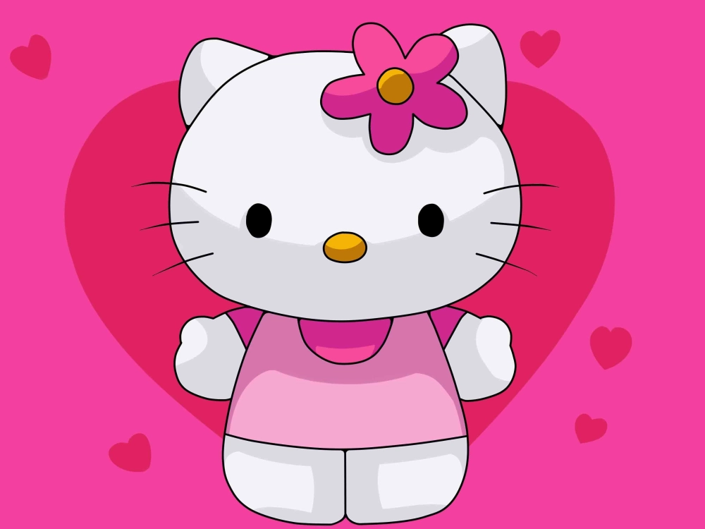 Bản đẹp nhất của hình tô hello kitty cho bé gái