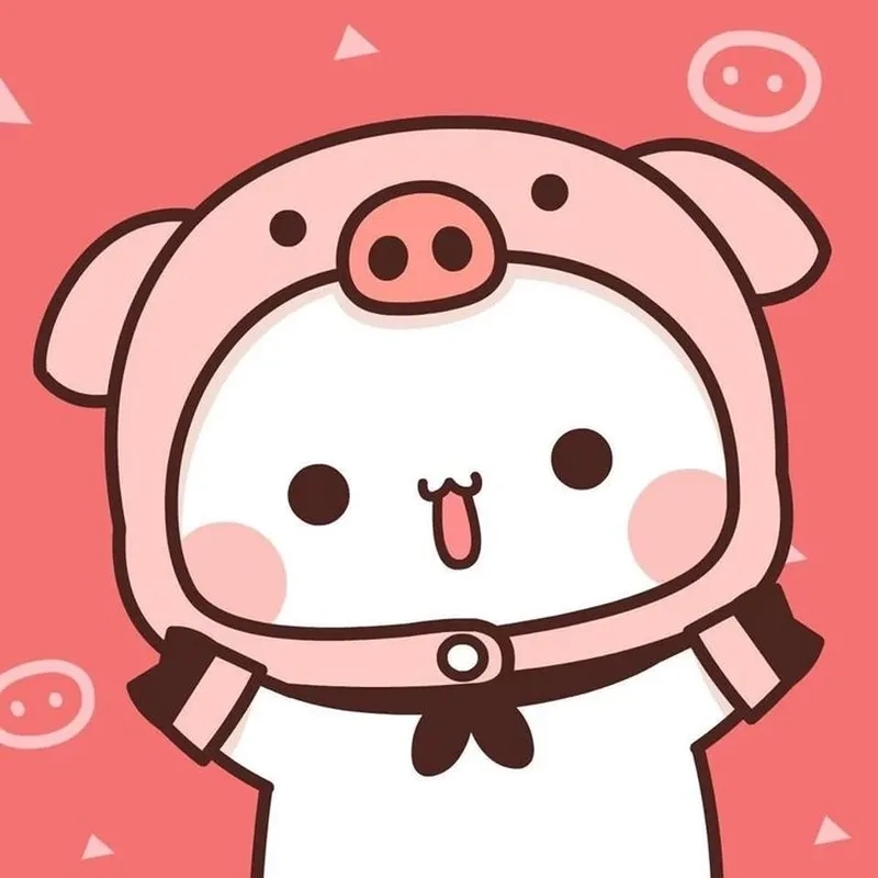 Hình ảnh con lợn chibi siêu dễ thương