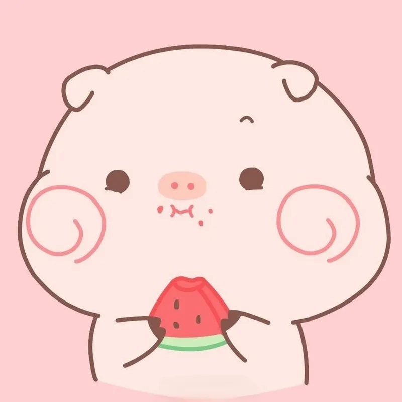 Sưu tập hình ảnh con heo chibi cute