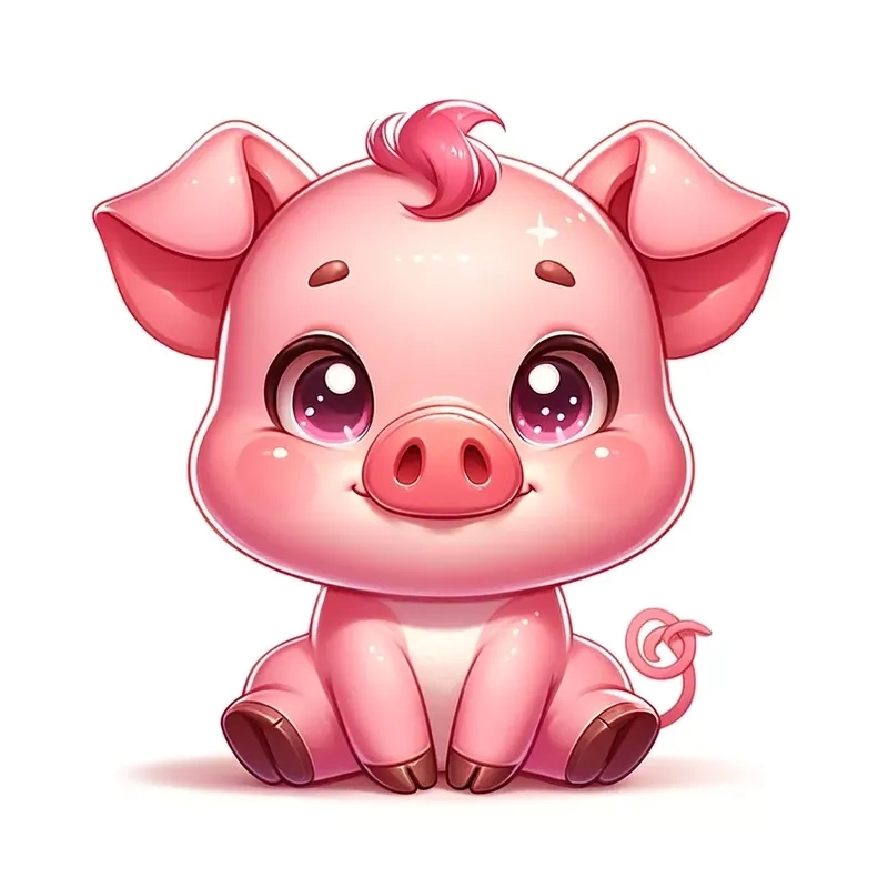 Sưu tập ảnh heo chibi cute cực hot