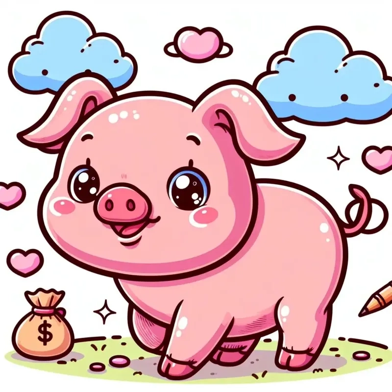 Ngắm ngay ảnh heo cute chibi đẹp