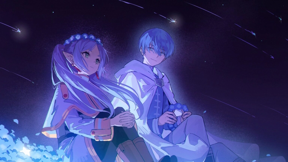 Frieren x Himmel kiss đốn tim người hâm mộ