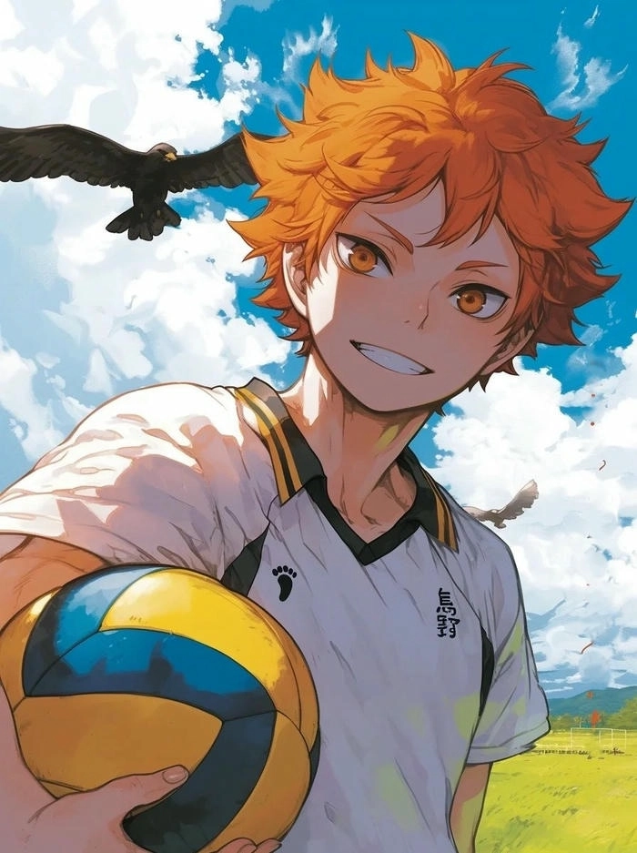 Hinata Shoyo Karasuno trái tim đập vì màu áo đen
