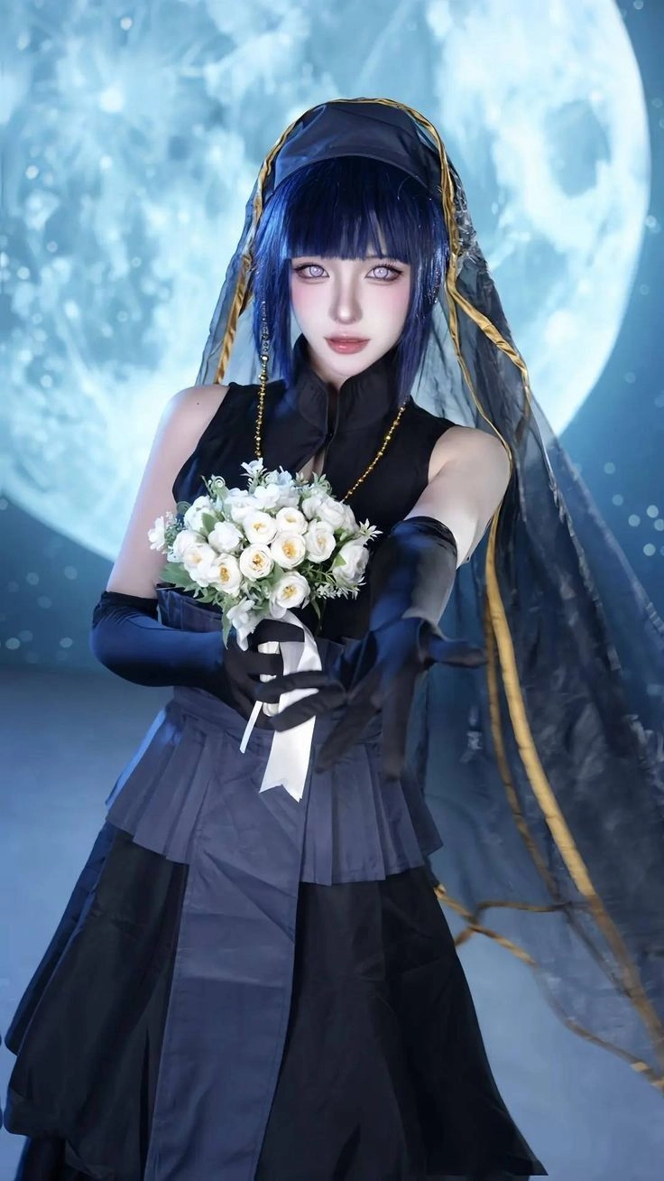 Tái hiện hoàn hảo Hinata Hyuga cosplay với ánh mắt dịu dàng cuốn hút