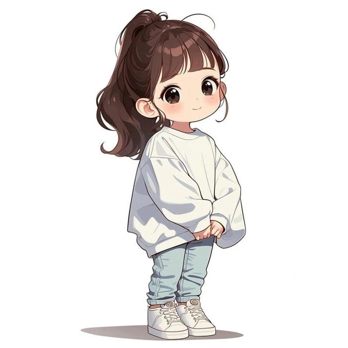 Chiêm ngưỡng hình ảnh chibi nữ cute học sinh siêu đáng yêu