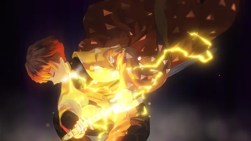 Ngắm nhìn hình nezuko và zenitsu đáng yêu