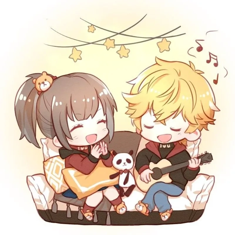 Tải ngay anime chibi cặp đôi cute cực đáng yêu