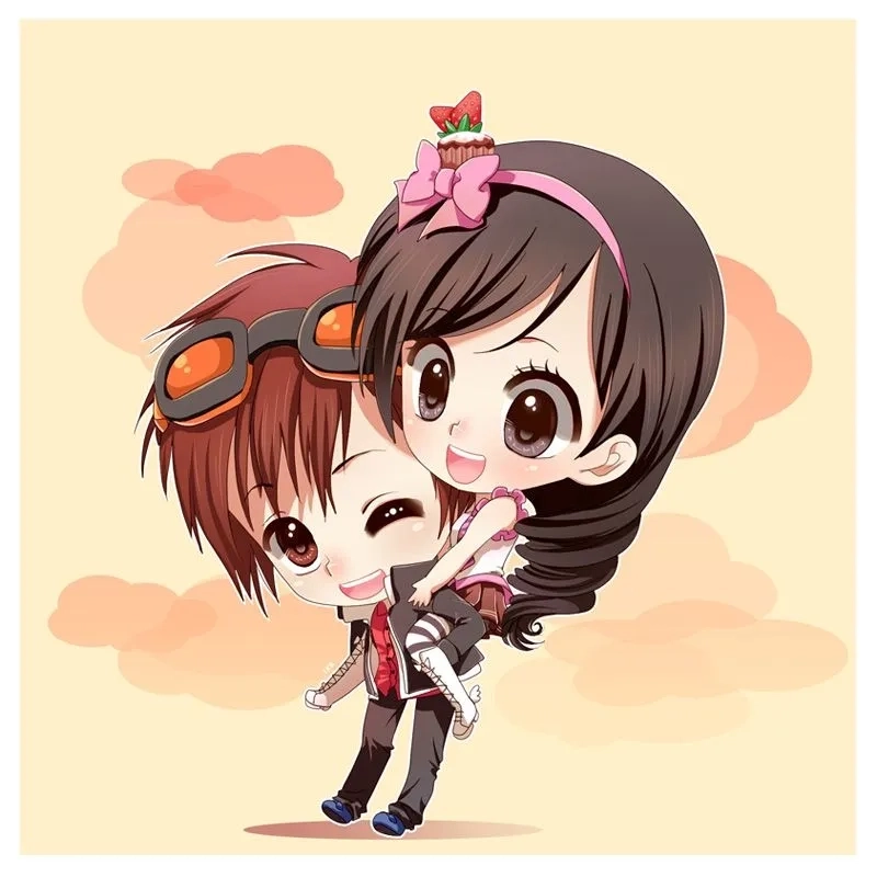 Tìm ngay hình chibi cute cặp đôi dễ thương