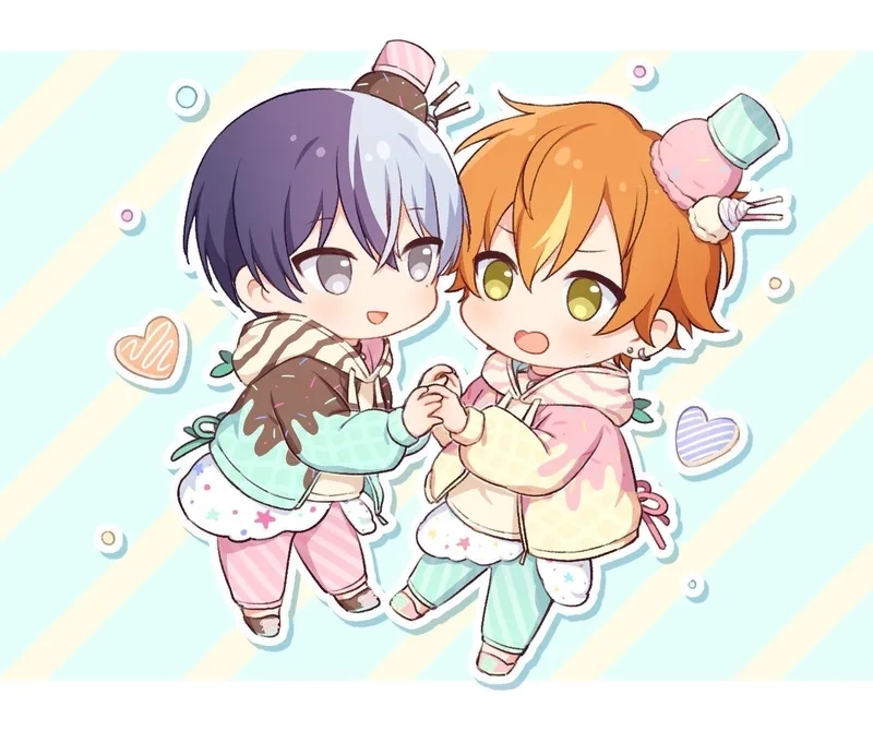 Trang trí máy bằng hình nền chibi cặp dễ thương