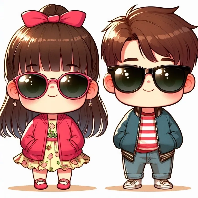 Chọn lựa ảnh chibi cặp ngọt ngào