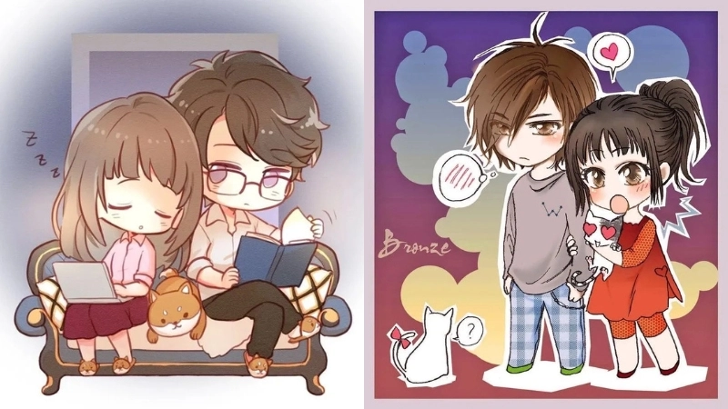 Hình chibi cặp đôi cute là như thế nào