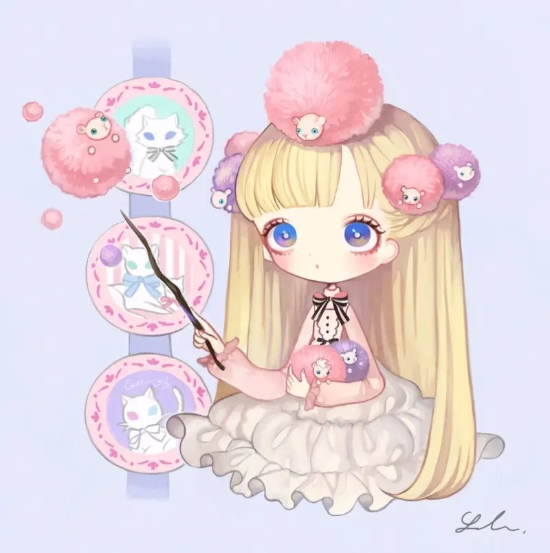 Đổi mới với hình nền anime chibi dễ thương xinh xắn