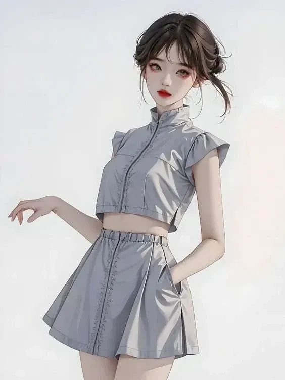 Hình ảnh 3D nữ chiến binh mạnh mẽ với giáp trụ sắc nét