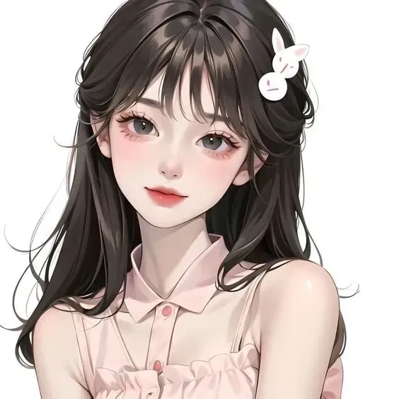 Hình nền 3D cô gái tóc dài dịu dàng và mộng mơ