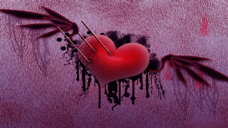 Xem ngay hình nền trái tim đen độc đáo