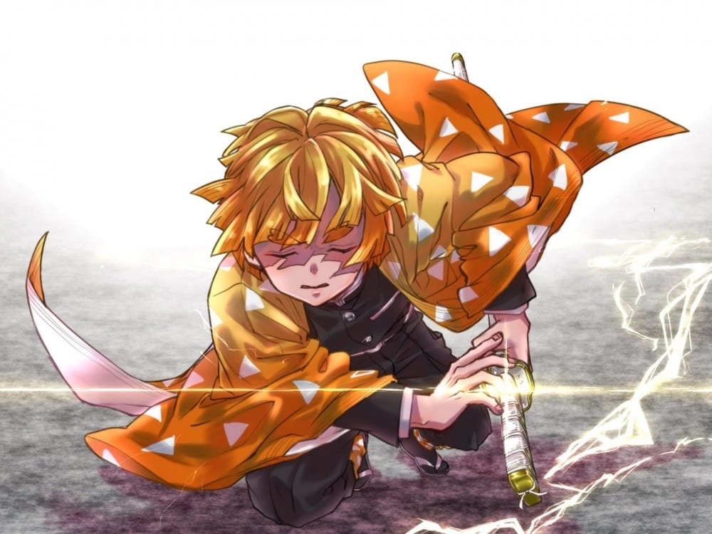 Hình của Zenitsu khiến fan mê mẩn không rời