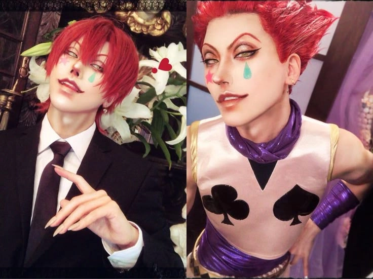Hunter x Hunter Hisoka cosplay thể hiện khí chất quái dị