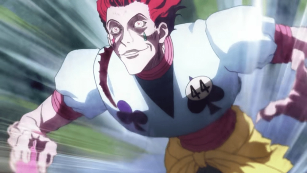 Hisoka HxH dùng bài làm vũ khí và chiêu thức biến ảo