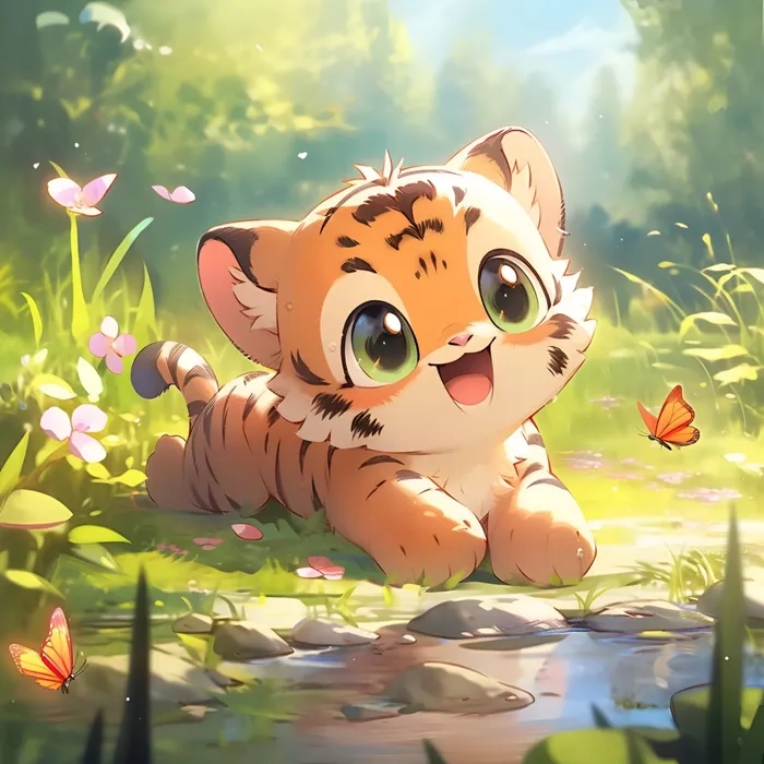 Chia sẻ hình ảnh hổ chibi đáng yêu dễ thương