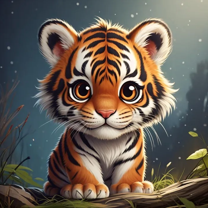 Thưởng thức phong cách hổ chibi anime sinh động