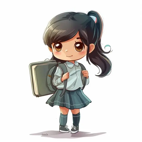 Ngắm nhìn chibi học sinh nam cá tính sinh động