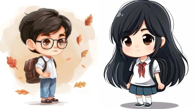 Ảnh học sinh chibi là như thế nào