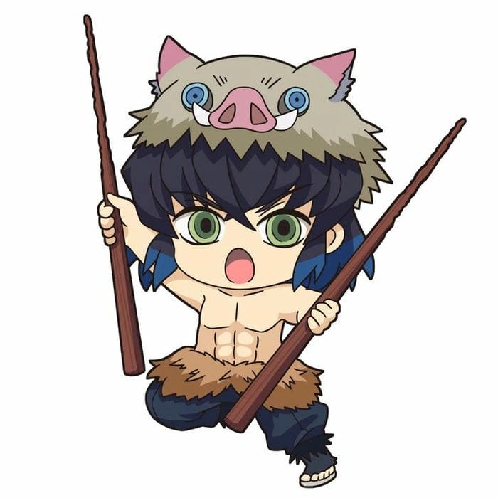 Bộ tranh nghệ thuật inosuke chibi drawing nổi bật