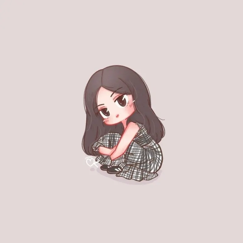 Bộ hình jennie chibi cực đáng yêu