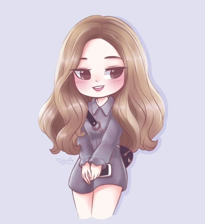 Ngắm ngay chibi jennie blackpink cực xinh