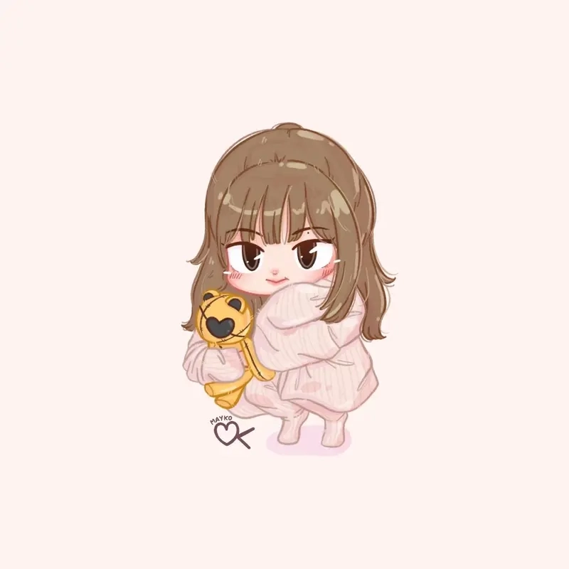 Tải ngay hình nền jennie chibi siêu đẹp