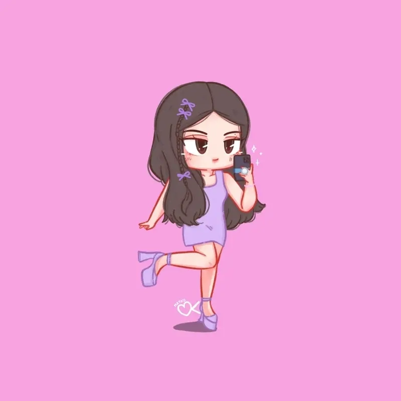 Chiêm ngưỡng jennie chibi drawing cực dễ thương