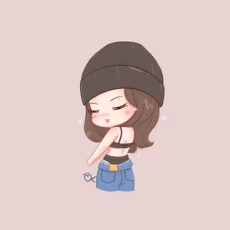 Thử ngay vẽ jennie chibi cute đơn giản