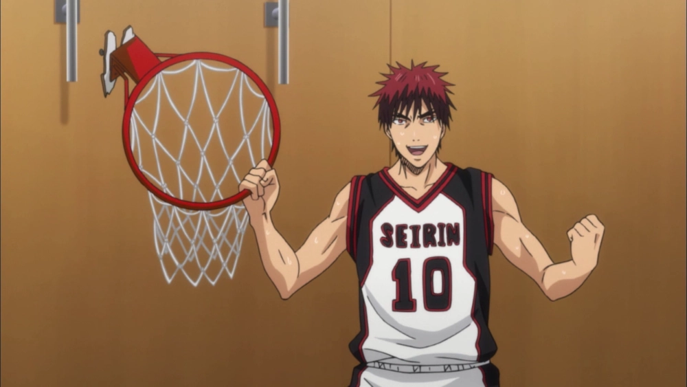 Kagami Taiga Kuroko no Basket cầu thủ mang lửa thi đấu mãnh liệt