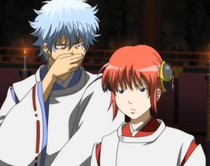 Kagura and Gintoki khiến người xem xúc động sâu sắc