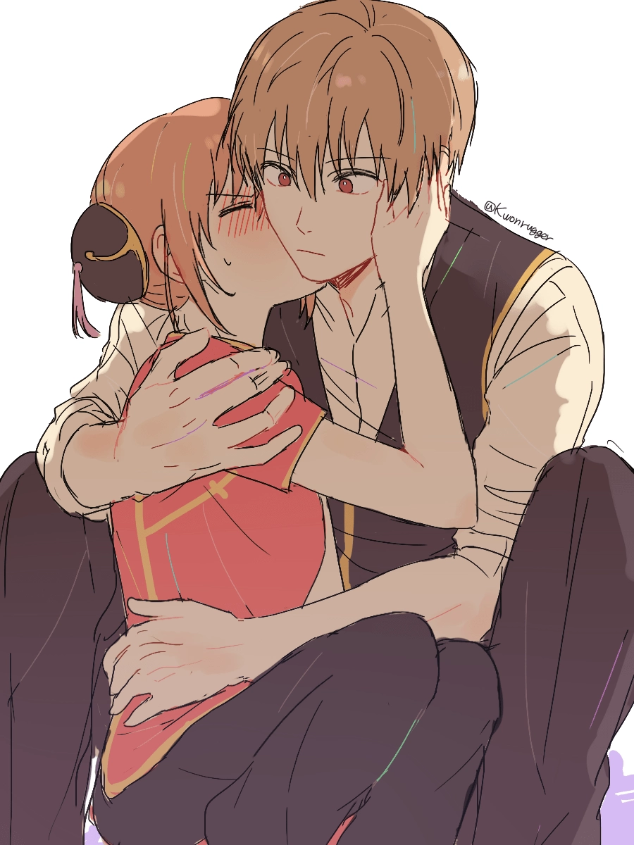 Okita Sougo x Kagura manga tình cảm khó đoán