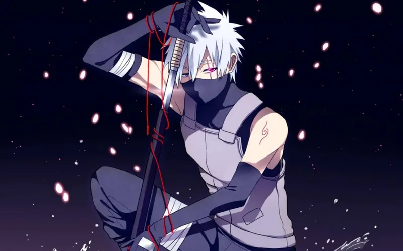 Kakashi 2D hình vẽ anime đậm chất cool