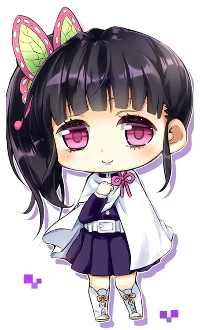 Chibi Kanao Tsuyuri cute biểu cảm ngây thơ làm fan mê mẩn