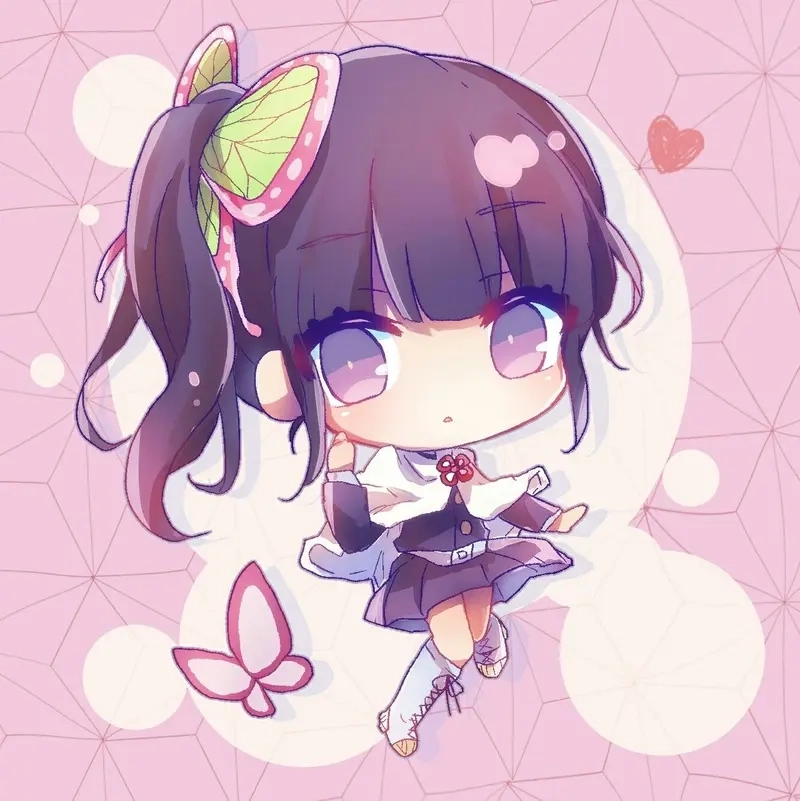 Chibi Kanao hình ảnh ngộ nghĩnh thể hiện nét tính cách riêng