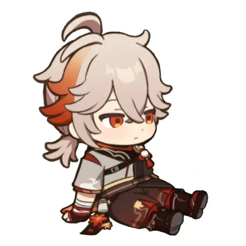 Bộ hình kết hợp kazuha childe chibi cực dễ thương