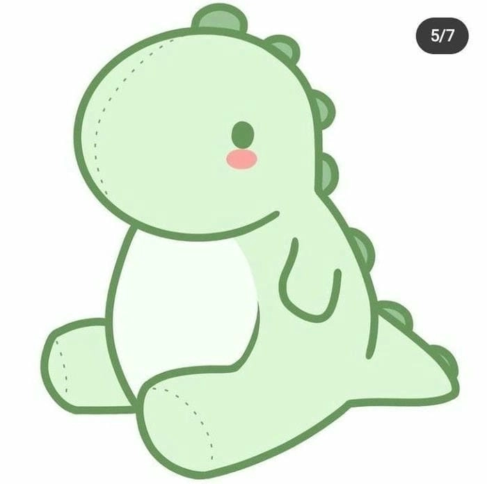 Ngất ngây với khủng long cute chibi siêu xinh