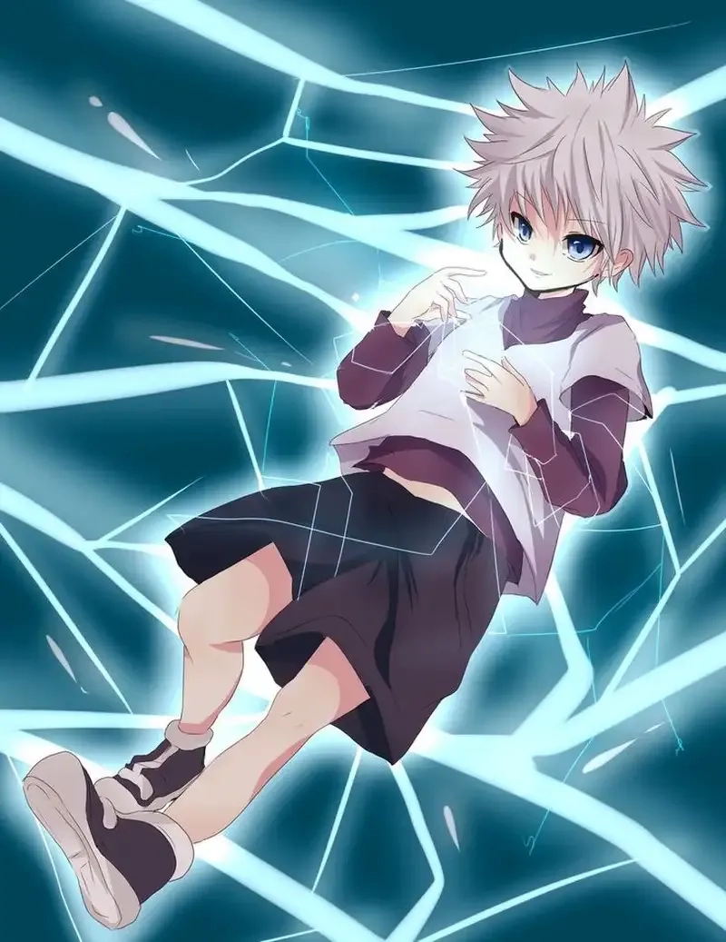 HxH Killua Zoldyck là sát thủ dùng lôi điện bậc thầy