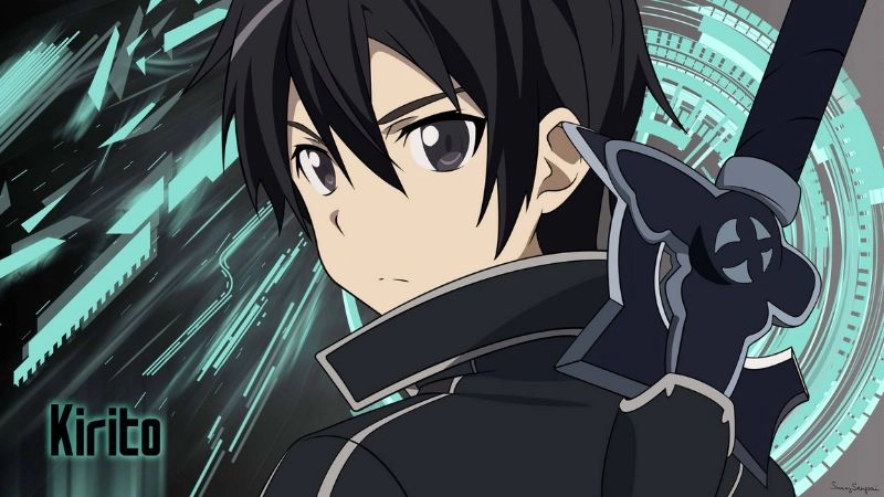 Hình ảnh Kirito ngầu phong cách lạnh lùng đầy cuốn hút