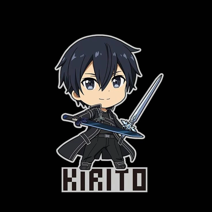 Ảnh Kirito chibi phong cách anime đáng yêu