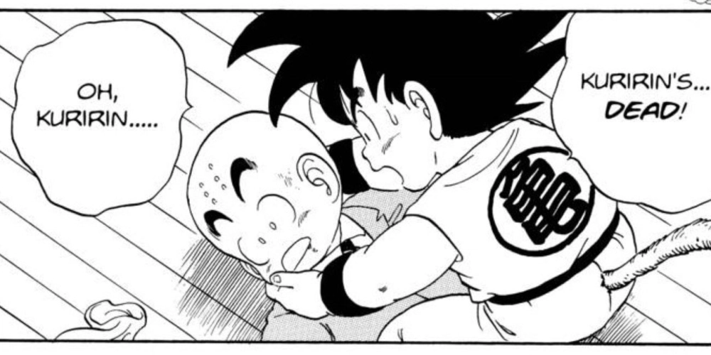 Krillin died minh chứng cho sự hi sinh không ngừng nghỉ