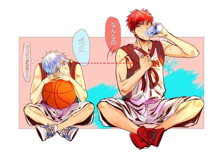 Kuroko no Basket Kagami x Kuroko đồng đội tạo nên kỳ tích sân đấu