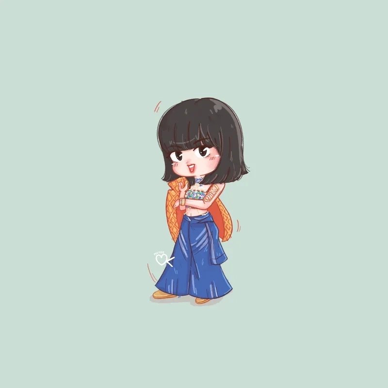 Tải bộ hình lisa chibi cute đáng yêu