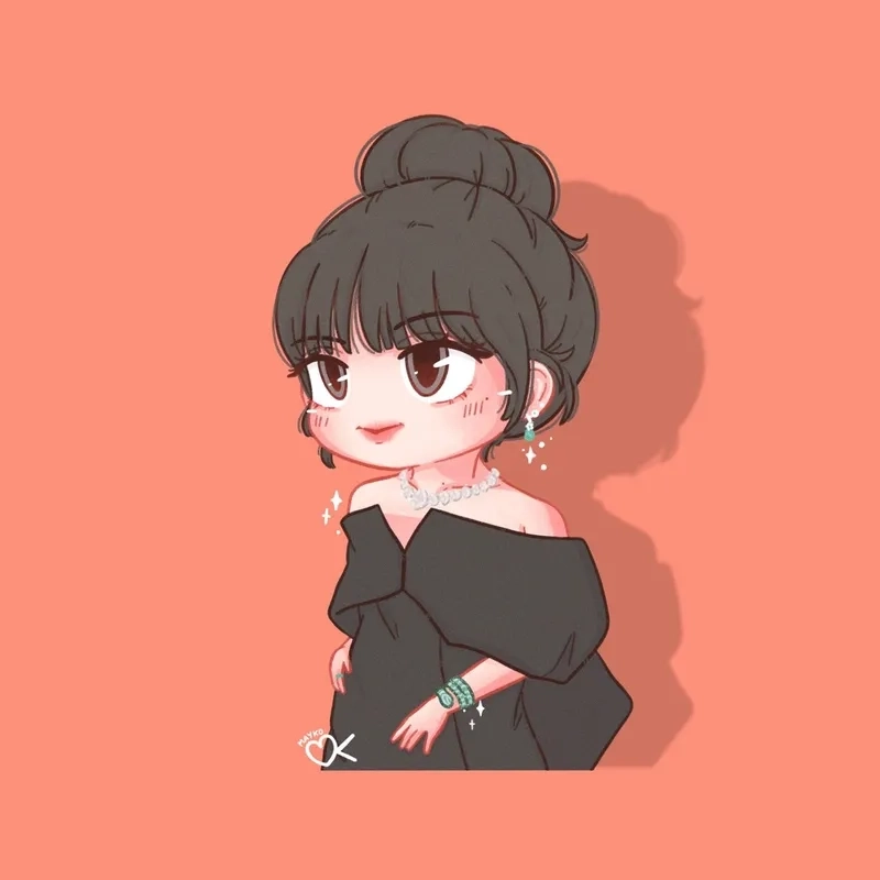 Ngắm nhìn lisa chibi dễ thương nổi bật