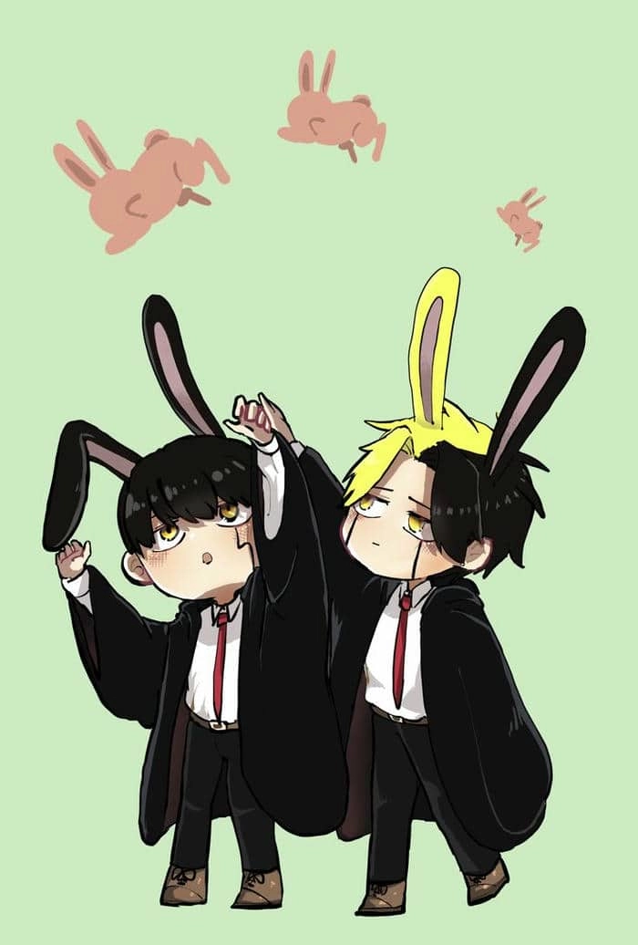 Ngắm tranh đẹp về rayne mashle chibi dễ thương