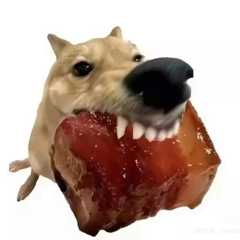 Gây sốt cộng đồng mạng với meme chó gặm thịt kho tàu siêu cấp hài